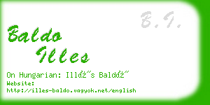 baldo illes business card